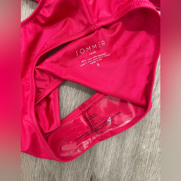 NWT Sommer Swim The Bonita in Magenta One-Piece Cut-Out Swimsuit Revolve - Picture 11 of 11